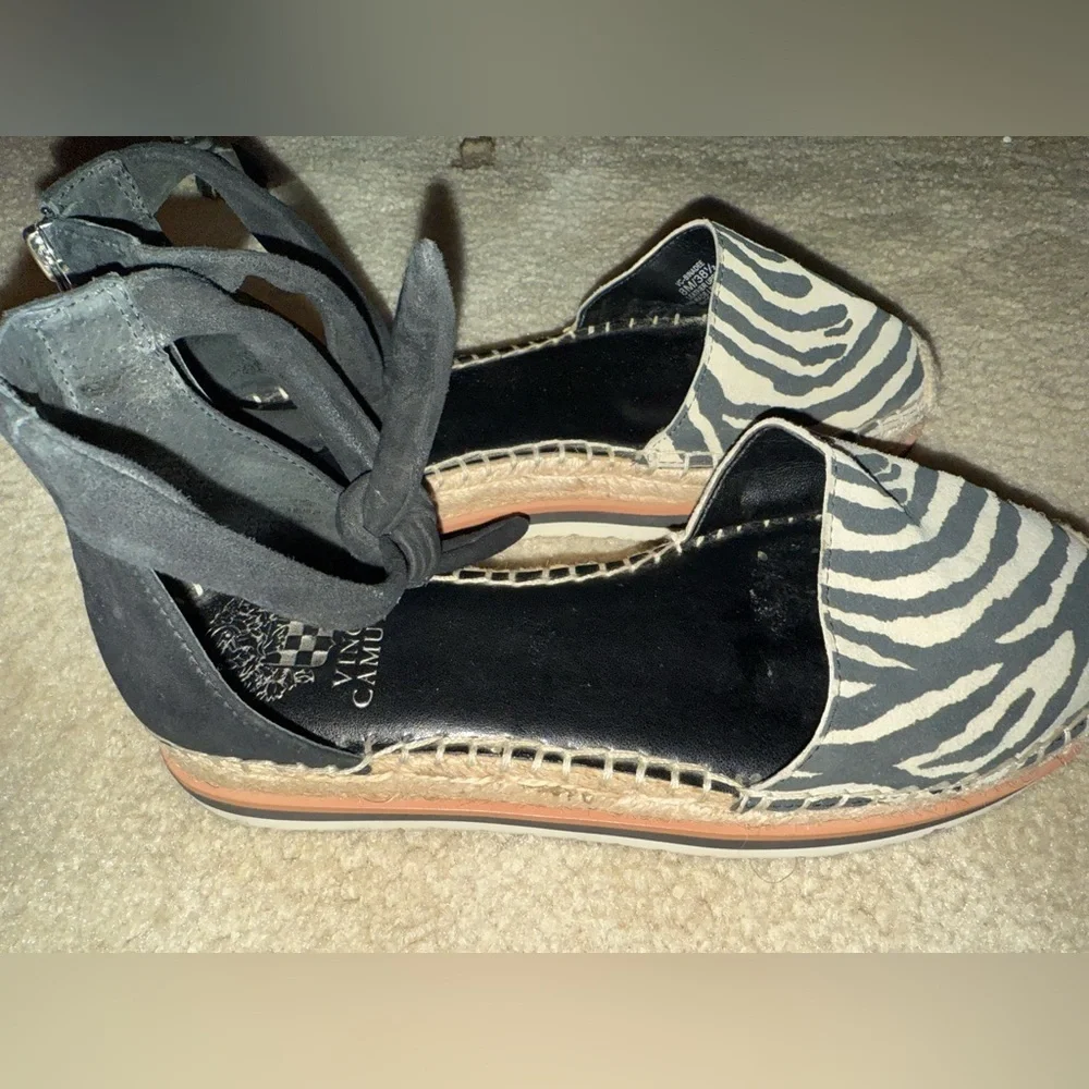 Vince Camuto Zebra Print Espadrilles